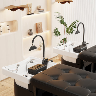 Équipement de circulation d'eau Baasha Head Spa, équipement de spa Shampoo Bowl Head Waterfall, cadre de circulation d'eau portable Head Spa For Salon & Home