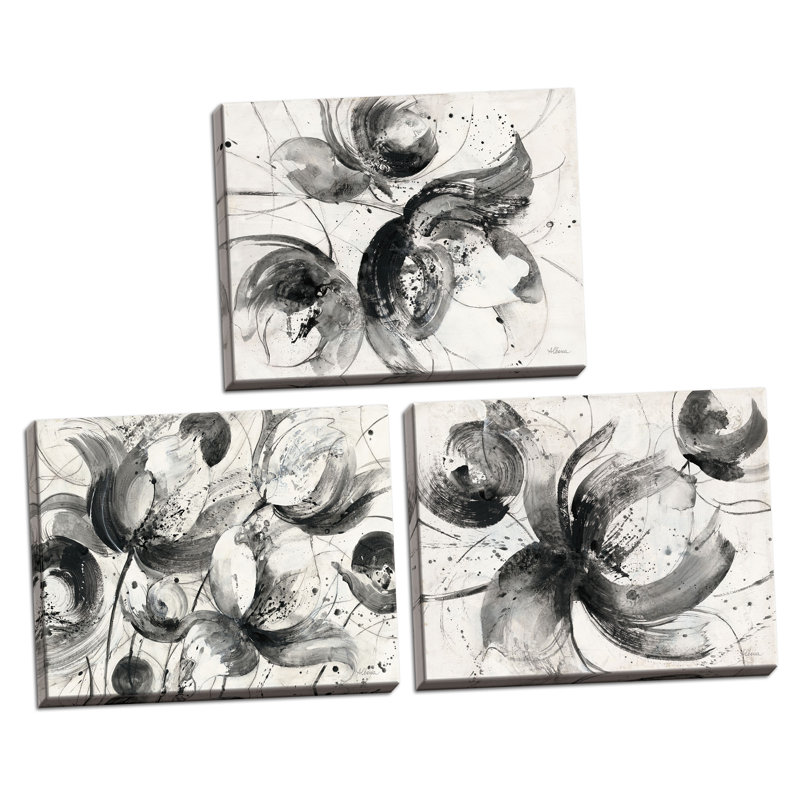 «Bold I, II, & I» par Albena Hristova - ensemble de 3 impressions, Toile tendue, H 11 po x l 14 po x P 0,75 po