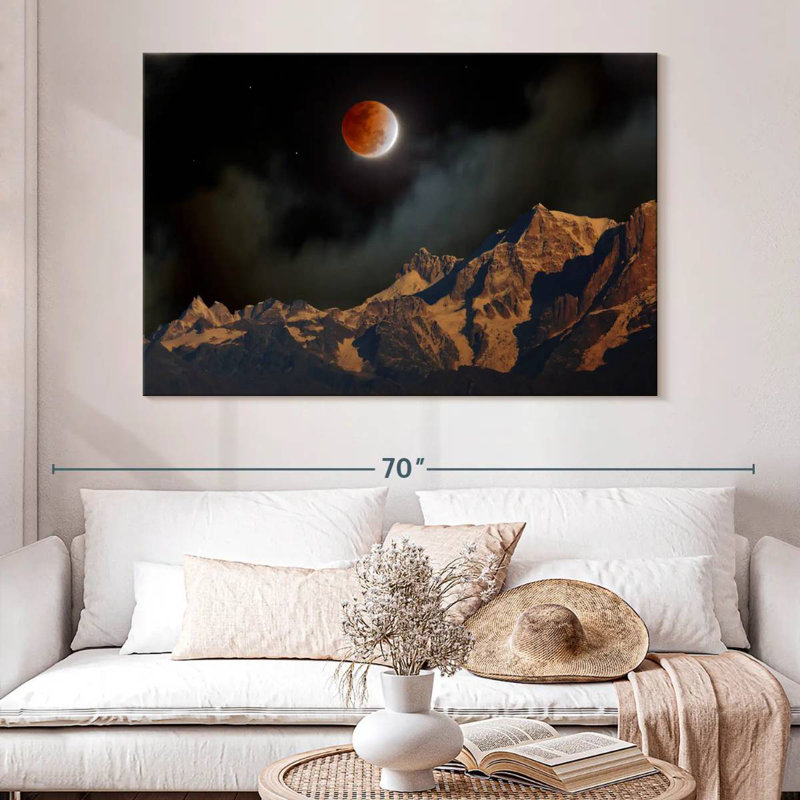 Oberle Himalayan Lunar Eclipse, 34" H x 51" W
