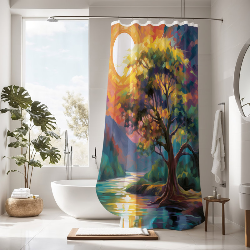Shower Curtain, 72" H x 70" W