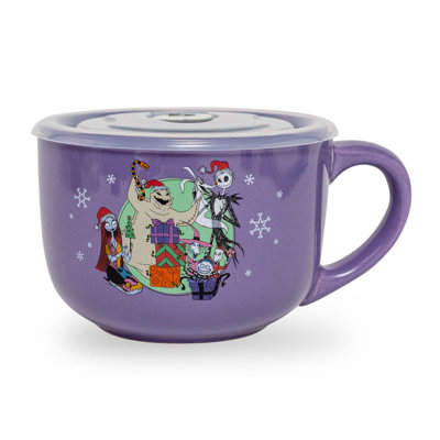 Tasse à soupe en céramique avec couvercle «The Merry Scary» Disney The Nightmare avant Noël