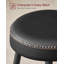 Ide Upholstered Counter Stool with Metal Frame-477764699-478538847