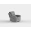 Fauteuil inclinable manuel en microfibre Senai