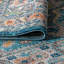 Schifflange Machine Woven Blue/Orange Indoor Rug-1093548175