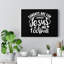 Sundays Are For Jesus And Football - Wrapped Canvas Print-133890825