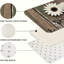 Ensemble de tapis de cuisine Rustic Daisy & Butterfly - 2 pièces