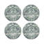 Royal Delft William and Mary Vegan Leather Round Pebble Placemat-2037652413