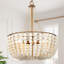 Lustre empire unique et remarquable à 3 lumières avec accents perlés Advith