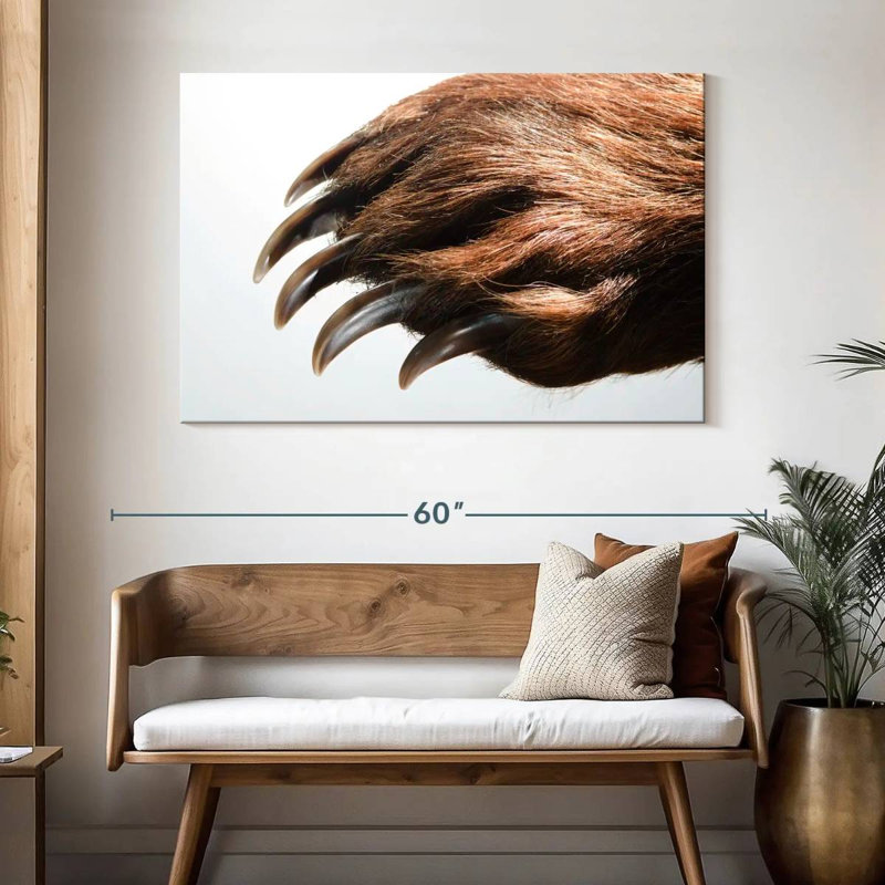 Brampt Brown Bear Claws, 32" H x 48" W
