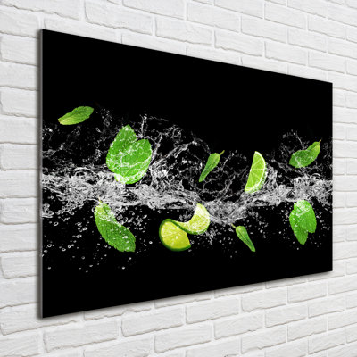Lime With Mint - Unframed Art Prints on Glass