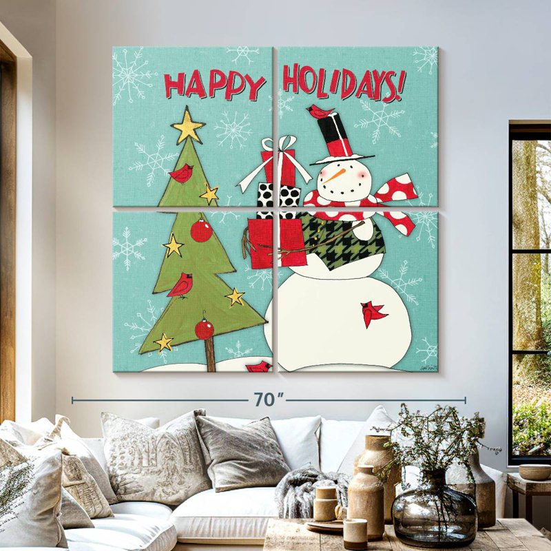 Sentiments de bonhomme de neige Lelend V, H 57 po x l 57 po