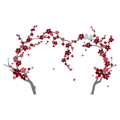 Plants & Flowers Non-Wall Damaging Wall Decal