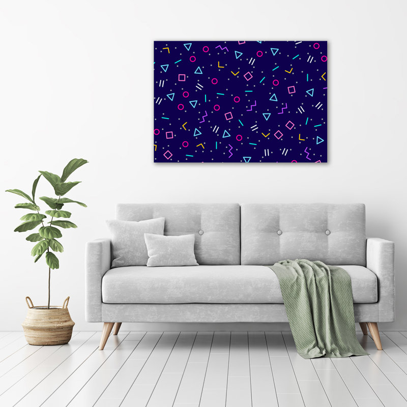 Geometric Background - Unframed Art Prints on Glass