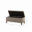 Banc de rangement capitonné à fermeture douce