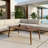 Modern Rectangular Coffee Table with Walnut Veneer Top and Solid Hornbeam Wood Legs