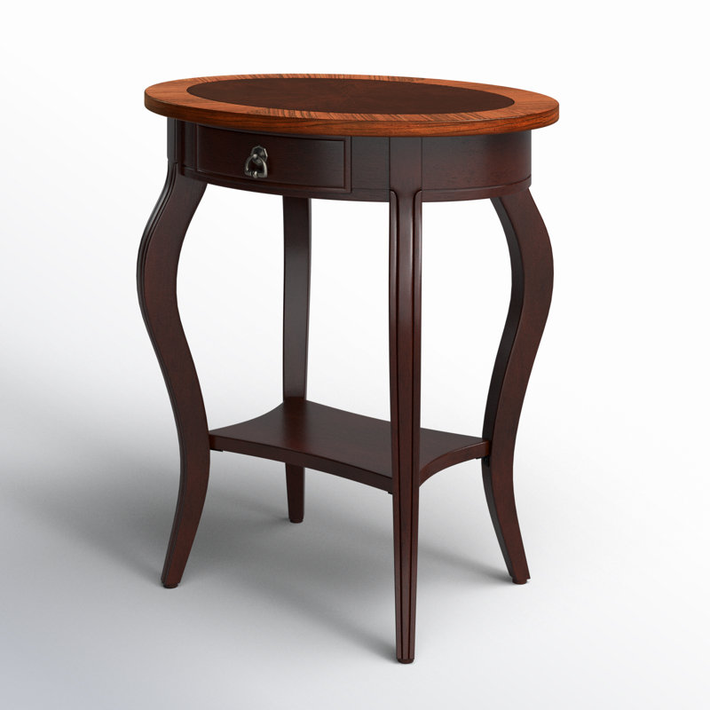 Jeanette Nouveau Oval Side Table