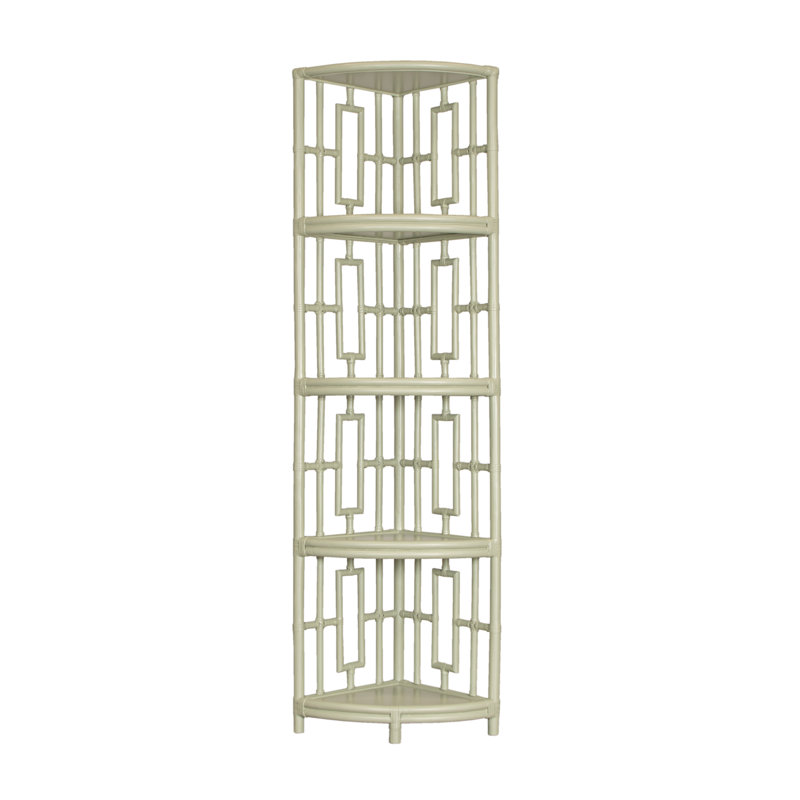 Manley Corner Bookcase, Celery Green