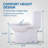1.28 GPF One Piece Elongated Toilet with Tornado Flush, Soft Close Seat, ADA Height 17"