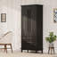 Armoire de cuisine 70 po avec 2 tablettes, armoire de luxe en bois avec 6 tablettes de porte et 3 tiroirs-1483863309