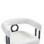 Ensemble de 2 tabourets de bar, tabouret de bar moderne avec dossier, cadres en métal noir, tabourets de bar rembourrés pour îlot de cuisine, pub, club (chenille)-852608166