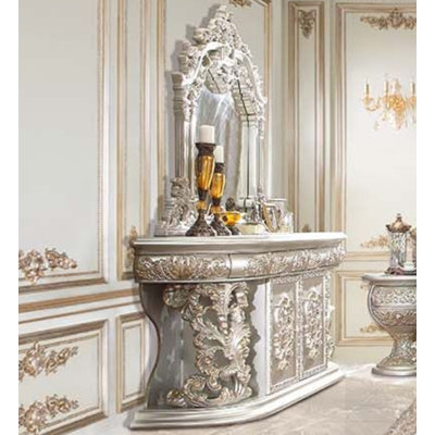 Commode combinée 3 tiroirs avec miroir Honed