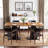 31.5" Dining Table with Metal Pedestal Base