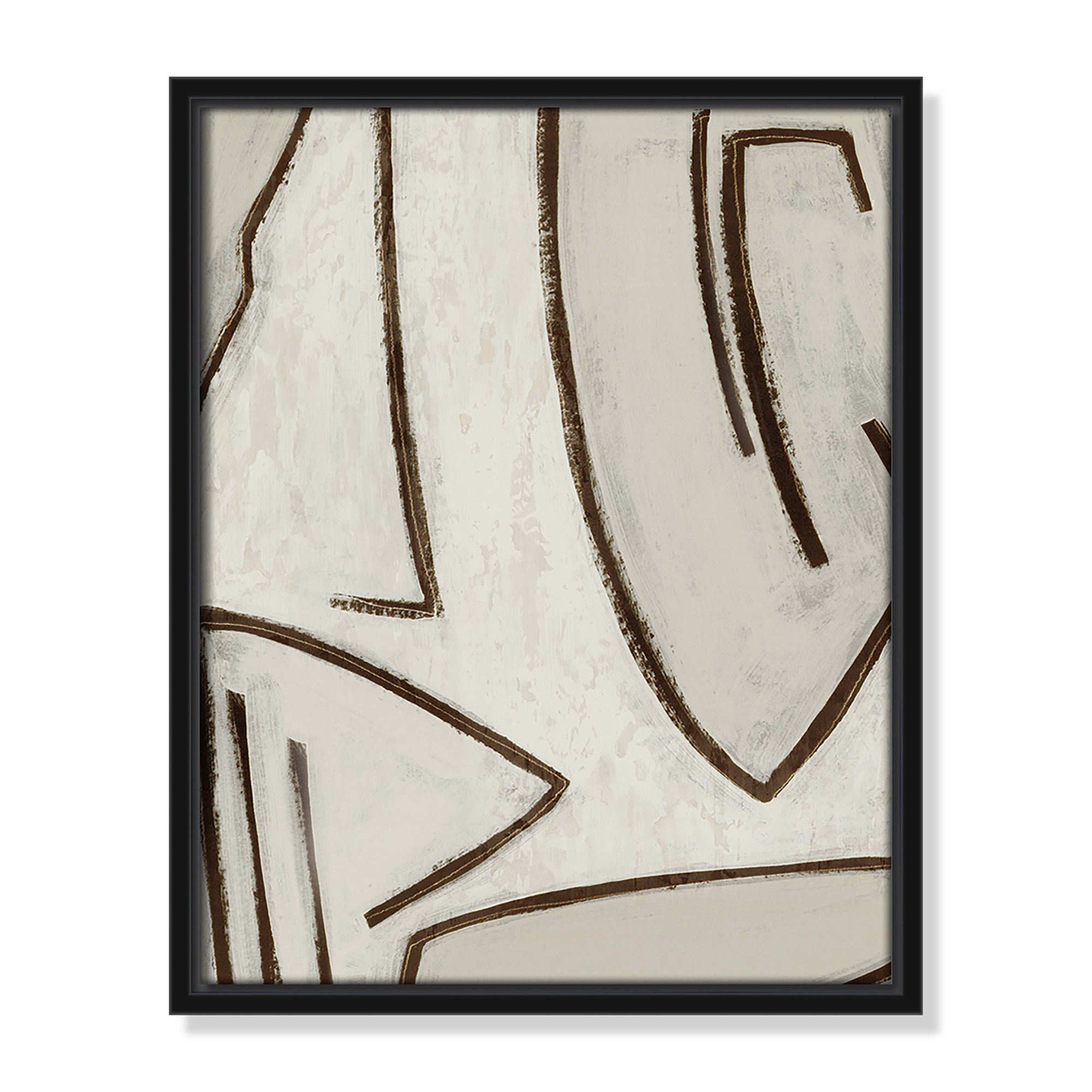 Line Work II, 12.5" W x 15.5" H, Black