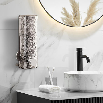 Water Bottle Punch Suction Cup Shower Gel Bottle Wall-mounted Hand Soap Bottle Press Shampoo Bottle Suction Cup Soap Dispenser