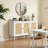 47.2" Rattan Sideboard with Adjustable Shelves for Kitchen, Living Room, Entryway-1190779167