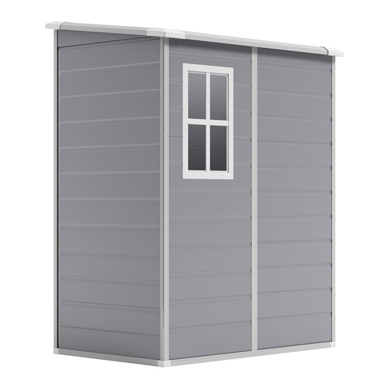 Outdoor 5 ft. W x 4 ft. D Plastic Garden Shed