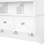 Wall Mounted 41 Bathroom Mirror Cabinet With Drawers, Organizer Hooks, And Clear Mirrors, White, Modern Style For 24-Inch Medicine Storage Hooks Design Organization-647356682