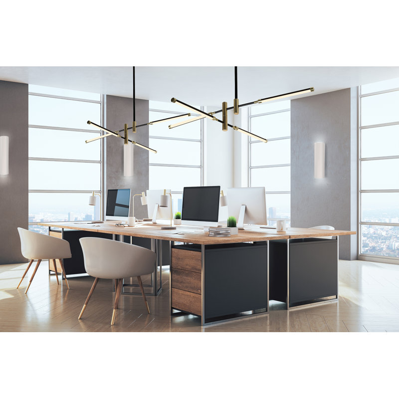 Lustre linéaire moderne à 4 lumières DEL Spoutnik Dubravka