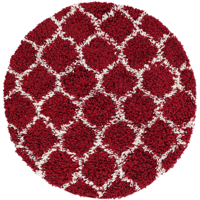 Geometric Indoor Rug, Round 3'3"