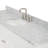 Partham 67'' Single Bathroom Vanity with Carrara Marble Top-93068111-93068107