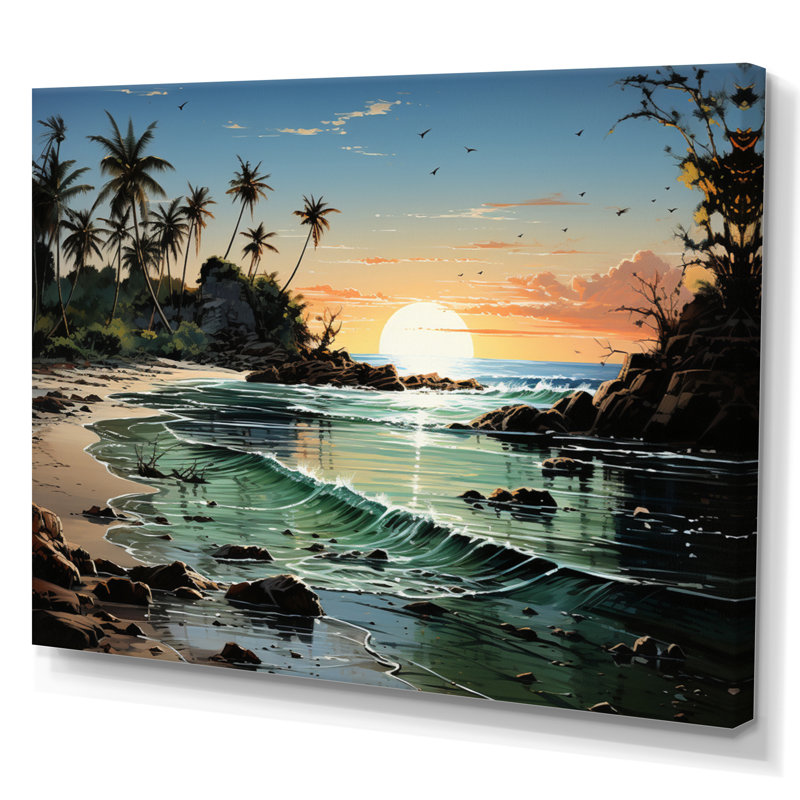 Dominicain au clair de lune II - reproduction sur toile, H 12 po x l 20 po x P 1 po, Toile tendue