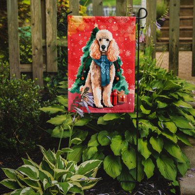 Drapeau de Noël caniche