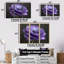 Ensemble de décoration murale noir et mauve Nature Nuance II - Renoncule-107196237-107196245
