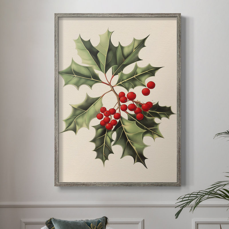 Art des Fêtes de Noël - série 2 - CCXLVI, reproduction encadrée - bois massif, H 30 po x l 24 po