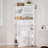Over The Toilet Storage Cabinet with Acrylic Sliding Door Panel-2069999048
