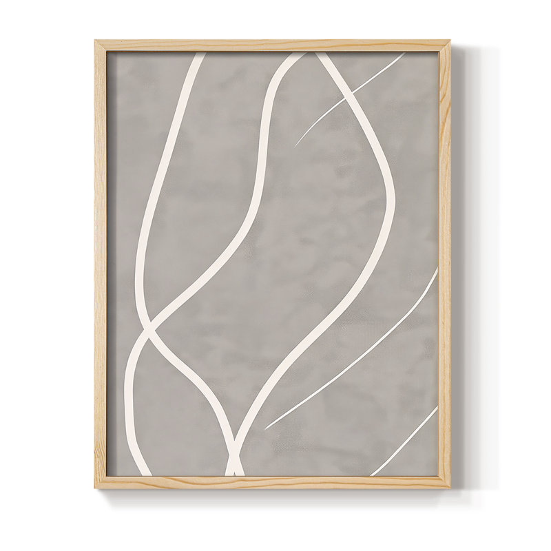 Reproduction encadrée ABSTRACT Series DLxxxvi - bois massif, H 15 po x l 12 po