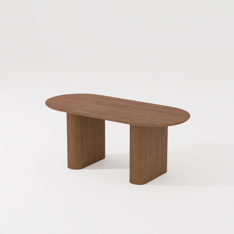 Table de salle à manger Mid-Century, H 29,53 po x L 62,99 po x l 31,5 po