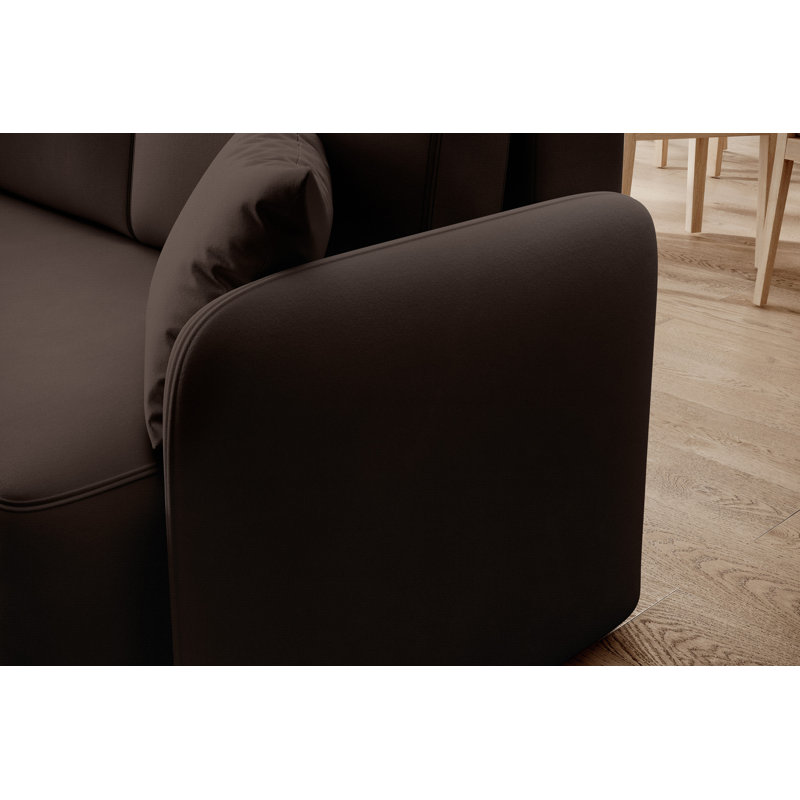Marleah 3 Seater Sofa Bed, Left Hand Facing, Brown