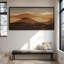 Impression sur toile encadrée, très grand, brun, doré, superposé, désert, paysage moderne-2119880983-2119881000