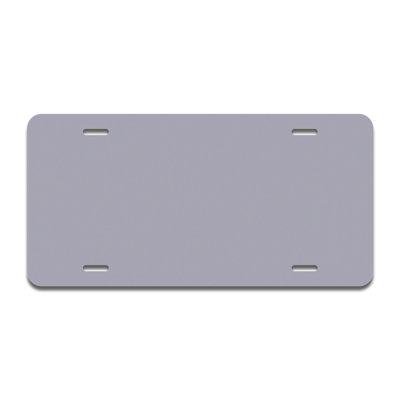 Solid Grey Aluminum Licence Plate| Licence Plate 12" X 6"