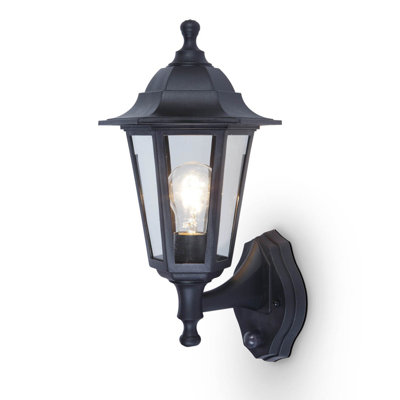 Sevval Black Outdoor Wall Lantern