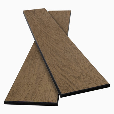 Panneaux muraux acoustiques autocollants en PET de 35,4 po x 15,9 po, panneaux muraux décoratifs en bois insonorisants (ensemble de 16)