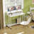 Modern Computer Desk Foldable Desktop with Rotating Wheels-1747791070