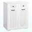 Armoire à linge avec 2 paniers à linge amovibles et 2 tiroirs