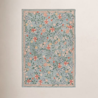 Martha Stewart Hand-Tufted Floral Wool Rug