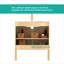 Meuble-lavabo mural autoportant de 30 po en bois clair avec lavabo en céramique, grand meuble de rangement 2 portes et support en métal